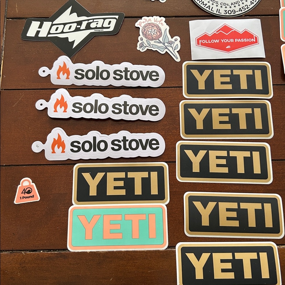 Yeti Vibrant Sticker Set - Picture 2 of 5